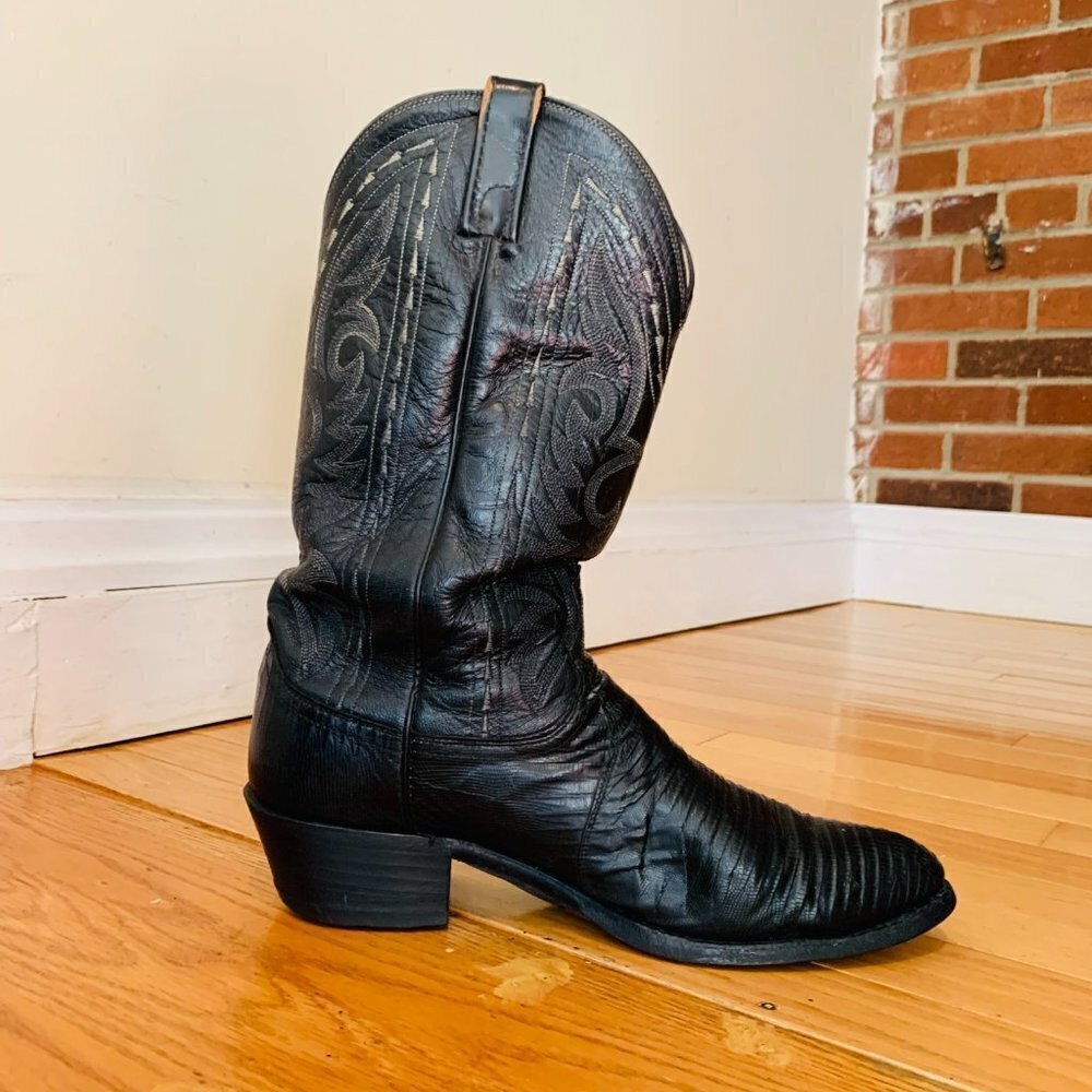 DAN POST Exotic Lizard Western Style Boot - Men's 10 D - Picture 8 of 11